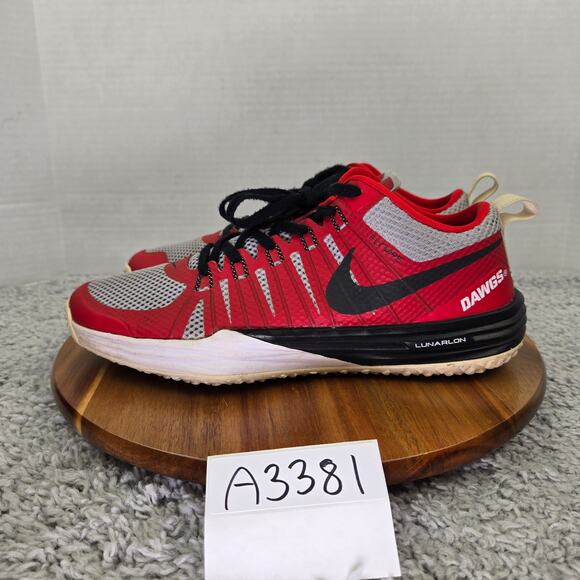 Nike Lunarlon TR1 LE Georgia Bulldogs UGA Gym Training Shoe Mens 10 654283-061 - Picture 1 of 14